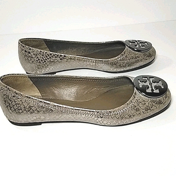 Tory Burch Reva Ballet Metallic Cobra - Picture 5 of 10